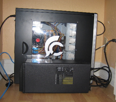Server in its operating location.
