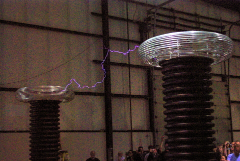 Lightning demonstration at the Maker Faire 2009